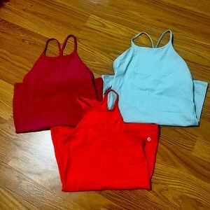 Bundle of high neck lululemon tanks